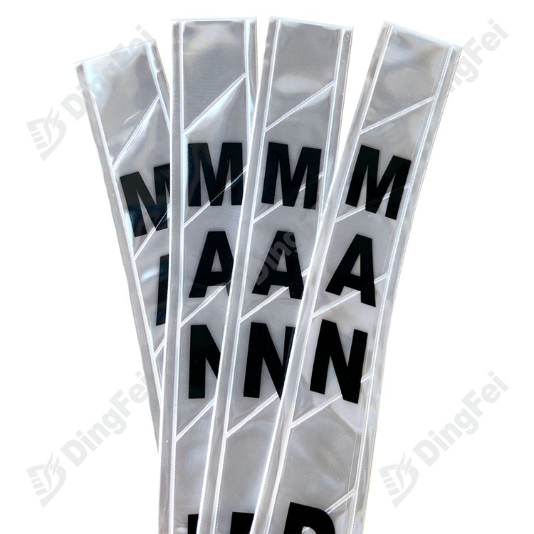 Fluorescent Silver Man Door Mining Area Safety PVC Reflective Streamers Tags - 